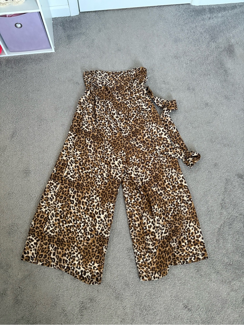 Leopard Print Wide-Leg Women’s Jumpsuit